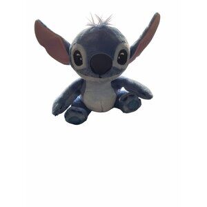 Disney Stitch Plush Toy 12" Blue & White Soft Stuffed Animal Doll With Large Ear